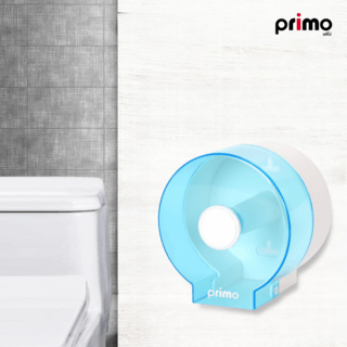 Primo ที่ใส่กระดาษทิชชู่ม้วนเล็ก รุ่น 3ZJH-03 ขนาด 13.5x14x14.5 ซม. สีฟ้า