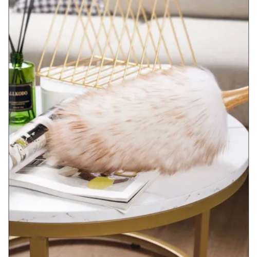 ICLEAN ไม้ปัดฝุ่นขนแกะด้ามสั้น รุ่น US578 ขนาด 6x6x54 cm สีน้ำตาล