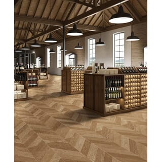 La Arezza 60X120 ซม.กระเบื้องพอร์ซเลน รุ่น Heritage Oak red brown (DGD1260027) Matt - Hone Random (2pcs /box  1.44 sqm)