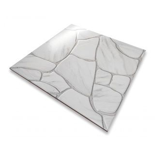 Marbella กระเบื้องเซรามิคปูพื้น 16x16 นิ้ว รุ่น ร็อกก้าไวท์ CJ0609 Matt Flat (12P)