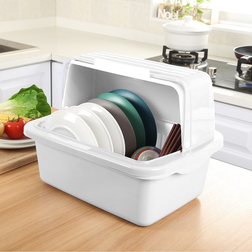 GOME ที่คว่ำจาน 43.5x57.5x43 ซม. GINA สีขาว