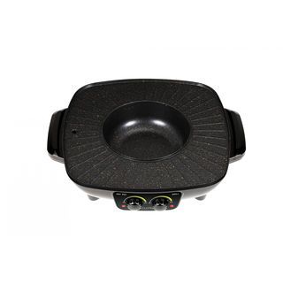 CLOSE เตาปิ้งย่างอเนกประสงค์พร้อมหม้อสุกี้ 1500 วัตต์ รุ่น OT-BS07 สีดำ