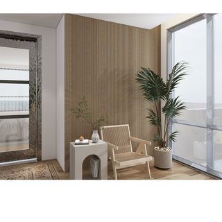 GREAT WOOD ไม้ฝ้าระแนง PS รุ่นJC1590-W0228C1 ขนาด308x9x2900มม. สีLight wood & Bronze