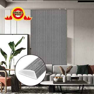 GREAT WOOD ยูคลิปPVC รุ่นGPPVC3.7-3-EB ขนาด 2.7x290x1.3 ซม. Gray 8-6