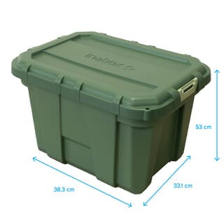 INABOX กล่องเก็บของ Heavy Armour N80216GN-38L ขนาด 38.3x33.1x53 cm. สีเขียว
