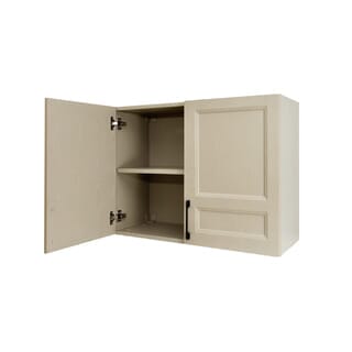 CLOSE  ตู้แขวนคู่  uPVC  LIMA ขนาด 80x60x32 ซม.  Vacuum สีเบจ