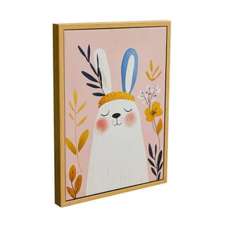 COZY ภาพพิมพ์แคนวาสพร้อมกรอบรูป รุ่น Dream-03 ขนาด 30x40 ซม. รูปกระต่าย