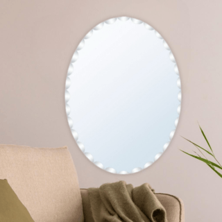 Nice กระจกเงาไม่มีกรอบ ทรงรี รุ่น JLLS033 ขนาด 45x60ซม. สีใส