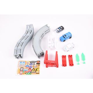 TOYS ของเล่นชุดรางถนนรถตำรวจ บรรจุ 3คัน #696-3C (102x34x83ซม.) 