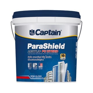 CAPTAIN สีน้ำพาราชิลด์ พียู ไฮบริด  ภายนอกกึ่งเงาเบส C 2.5 กล.