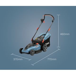 SENIX รถตัดหญ้าไฟฟ้า ขนาด420 มม. 1,800W รุ่นLPPE18-M-EU สีน้ำเงินดำ