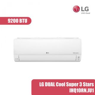 LG เครื่องปรับอากาศ  DUAL Cool Super 3 Stars ขนาด 9,200 BTU รุ่น IHQ10RN.JU1