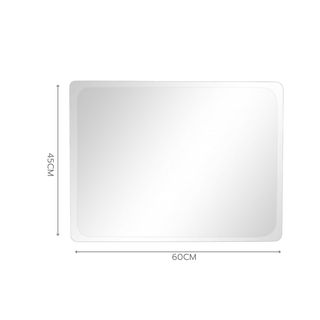 Nice กระจกเงาไม่มีกรอบ ทรงเหลี่ยม รุ่น JLLS012 ขนาด 45x60ซม. สีใส