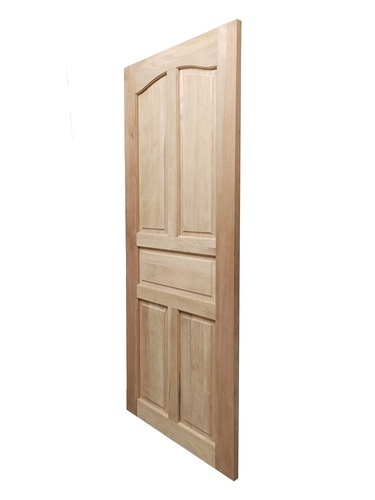 GREATWOOD ประตูไม้มะฮอกกานี บานทึบ 5ฟัก 80x200ซม.