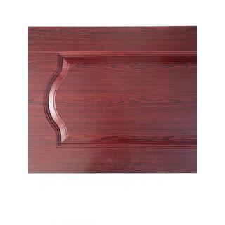 WELLINGTAN ประตูภายใน UPVC บานทึบ 2 ฟักโค้ง รุ่น UPVC-W802 ขนาด 80x200 ซม. สี Red wood