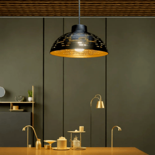 EILON โคมไฟแขวนเพดาน ขั้วE27 รุ่น CDD2023-807-1 สีดำ