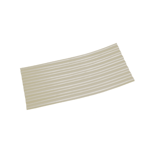 โอฬาร กระเบื้องปลายงอน-ขวา 4มม. 54*120 ซม. ลอนเล็ก (ขวา-ซ้าย) สีขาว