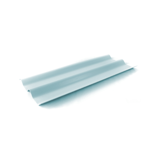 โอฬาร กระเบื้อง 0.5x50x120 ซม. สีคลูฟ้า (ลูกโลก) ลอนคู่