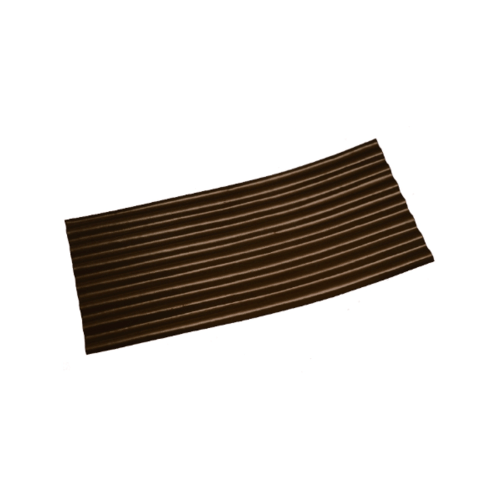 โอฬาร กระเบื้องลอนเล็กปลายงอน (ซ้าย-ขวา) 0.4x54x120 ซม. สีน้ำตาล