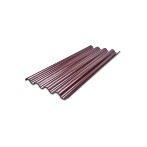 โอฬาร กระเบื้องหลังคา 4ลอน 0.50x50x120 ซม. สีน้ำตาลแพรไหม