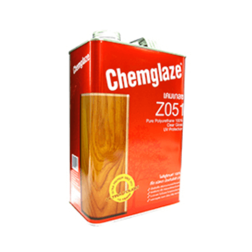 Chemglaze เคมเกลซ โพลียูรีเทน Z051 เงาภายใน-ทนUV 1กล. สีใส