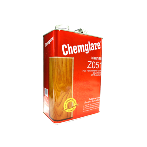 Chemglaze เคมเกลซ โพลียูรีเทน Z051 เงาภายใน-ทนUV 1/4กล. สีใส