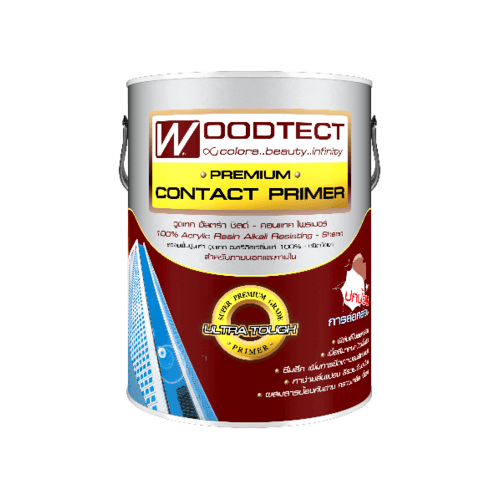 Woodtect วูดเทค สีรองพื้น เดคกิ้งไฟเบอร์ซีเมนต์ CP-500 สูตรน้ำมัน 1กล. สีใส