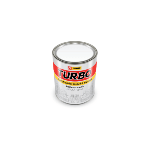 TURBO สีเคลือบเงา #8463 Coral Red 1/4 กล.
