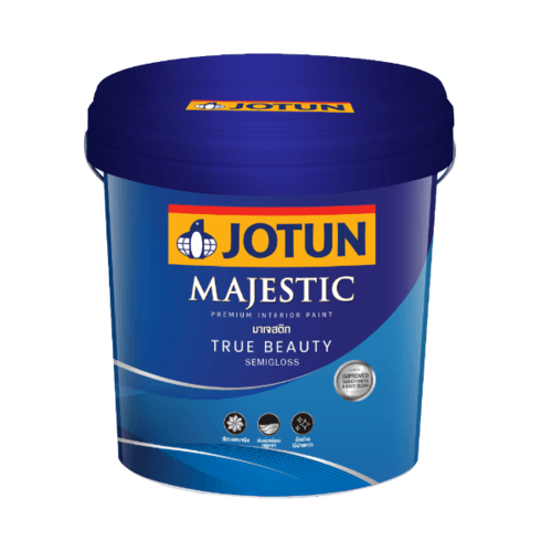 Jotun สีน้ำภายใน มาเจสติก ทรูบิวตี้ กึ่งเงา (NEW) เบส บี 9ลิตร