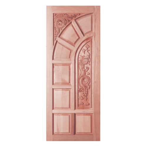 ประตูไม้สยาแดง GC-04 80x200 cm.