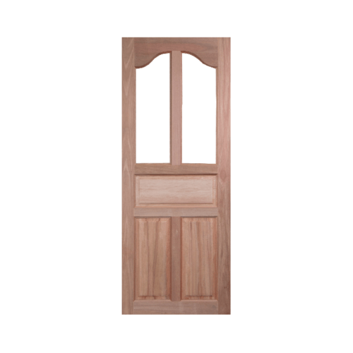 ประตูไม้สยาแดงกระจก GS-30 80x200cm.BEST