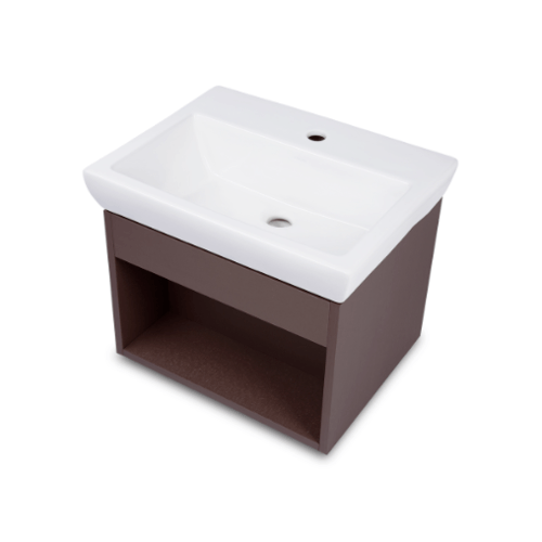 Kohler เคาน์เตอร์อ่างล้างหน้าแบบแขวน รุ่น รีแกตต้าไฮโดรชิลด์ 500 14715X สีน้ำตาลเข้ม