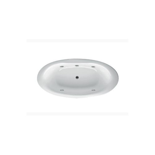 KOHLER อ่างอาบน้ำอะครีลิคระบบน้ำวน 5 หัวเจ็ต รุ่น เพลสคิวล์ K-6047X-K-0 KARAT ขาว