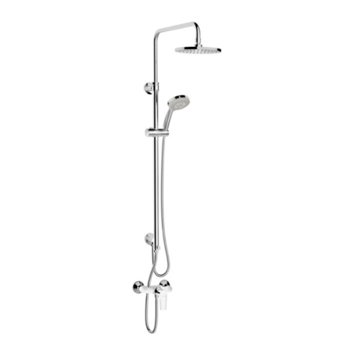 Kohler ก๊อกผสมยืนอาบแบบติดผนังพร้อมฝักบัวสายอ่อน และชุดฝักบัวก้านแข็ง รุ่น ทอธ K-73194T-4-CP