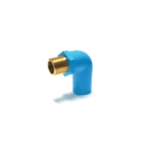 SCG ข้องอ90 เกลียวนอกทองเหลือง-หนา ฟ้า 25 BRASS VALVE ELBOW90-WS B 25