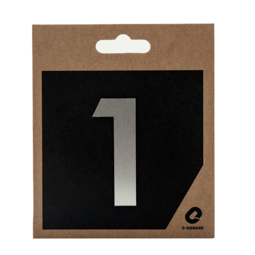 C Signage ป้ายอลูมิเนียม (ตัวเลข 1) (แบบด้าน) CSLS-A 2001