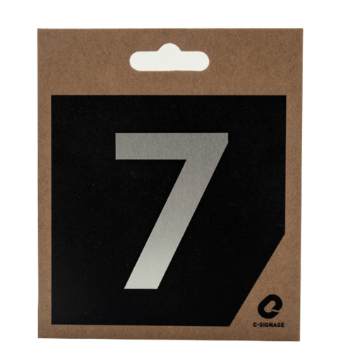 C Signage ป้ายอลูมิเนียม (ตัวเลข 7) (ด้าน) CSLS-A 2007