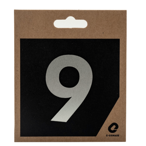 C Signage ป้ายอลูมิเนียม(ตัวเลข 9) (ด้าน) CSLS-A 2009