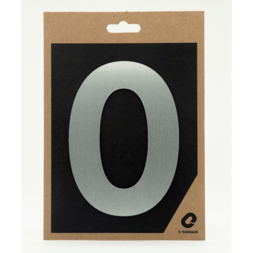 C Signage ป้ายอลูมิเนียม (ตัวเลข 0)แบบด้าน A1000