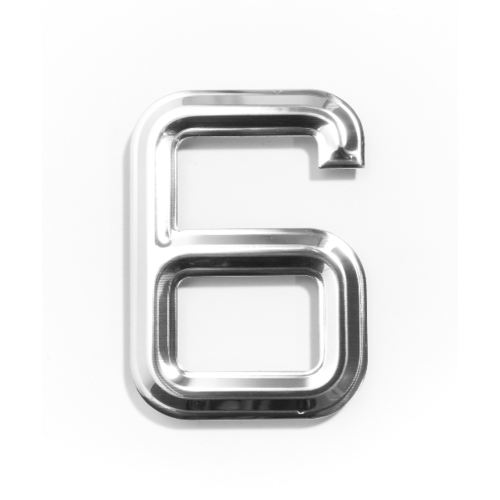 ป้ายอลูฯ SGB CHROME 6101-6(ตัวเลข 6)