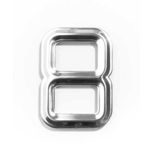 ป้ายอลูฯ SGB CHROME 6101-8(ตัวเลข 8)