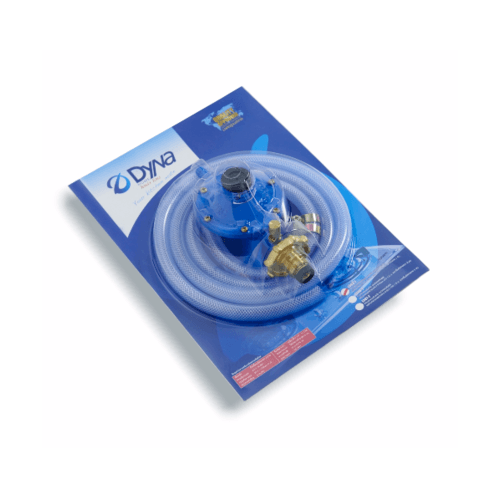 DYNAHOME หัวปรับแรงดันแก๊สพร้อมสาย L-503T สีน้ำเงิน