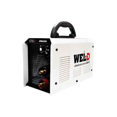 WEL-D เครื่องเชื่อมอินเวอร์เตอร์ MMA 200 สีขาว-ดำ