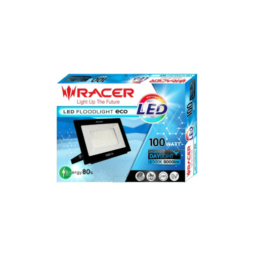 RACER โคมแอลอีดี ฟลัดไลท์ อีโค่ 100 วัตต์ แสงขาว 13201LLEE100013
