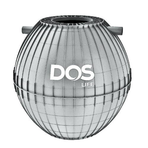 DOS ถังบำบัดน้ำเสีย 2000L รุ่น ULTRA สีเทา