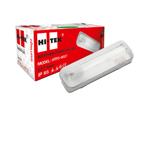 HI-TEK โคมไฟกันน้ำฟลูเรสเซนต์ ขั้ว E27 (โคมเปล่า) HFOFL00027