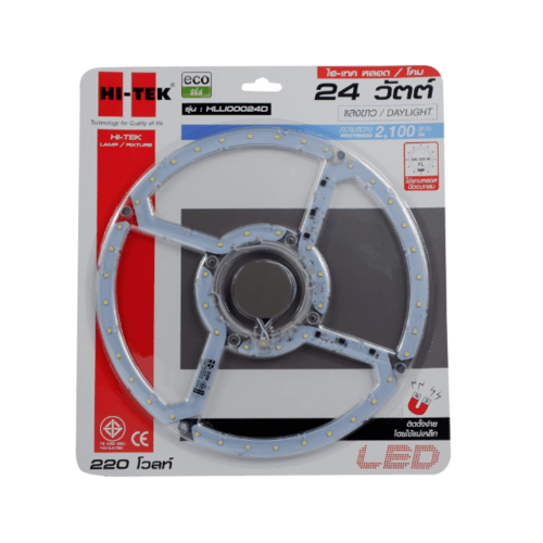 - หลอด LEDโคมเพดานกลม 24W ้HLLI00024D สีขาว