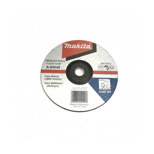 MAKITA ใบเจียรเหล็ก ขนาด 7 นิ้วx 6mm. รุ่น (A-80949)