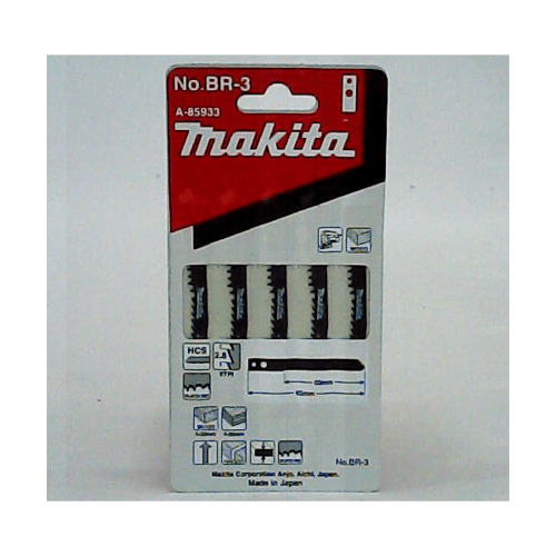 MAKITA ใบเลื่อยจิกซอร์ (5ใบ/แพ็ค)4-50มม. NO.BR-3 (A-85933)