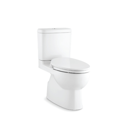 KOHLER สุขภัณฑ์แบบสองชิ้น ใช้น้ำ 3/4.8L รุ่น รีช K-25991X-0 พร้อมฝารองนั่งอเนกประสงค์แบ รุ่น C3-030 ขนาด สีขาว